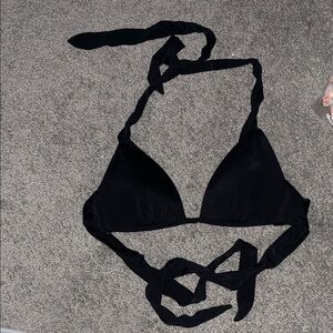 H&M Black Bikini Top with Ties